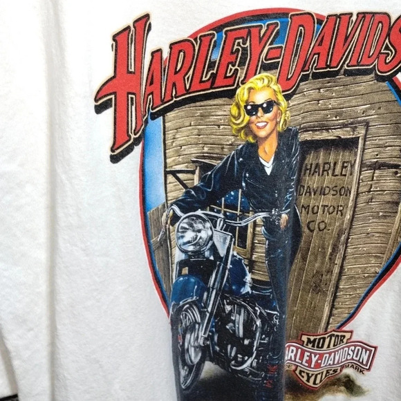 Harley Davidson Long Sleeves Graphic Tee size 3XL‎ Wichita Kansas Tornado - Picture 4 of 6